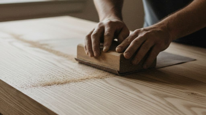 Menghaluskan Permukaan Kayu